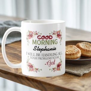 Bra God Personlig Namn God Assurance mugg