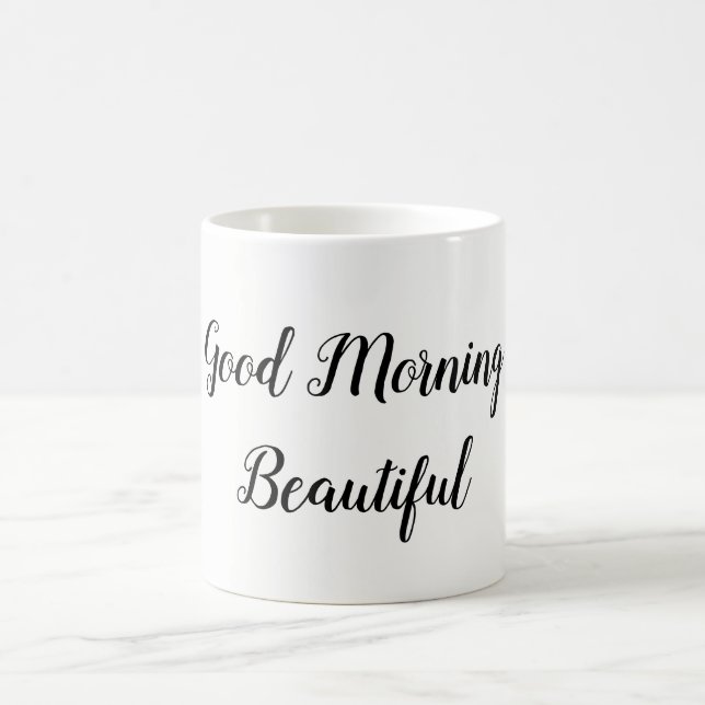 Bra God Typography Kärlek Quote Kaffemugg (Center)