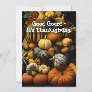 Bra Gourd - det är Thanksgiving! Julkort