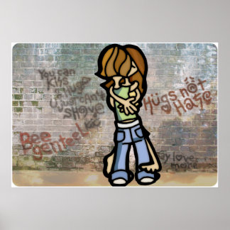 bra graffiti. poster