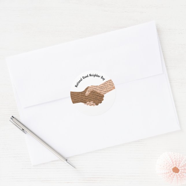 Bra granndag runt klistermärke (Kuvert)