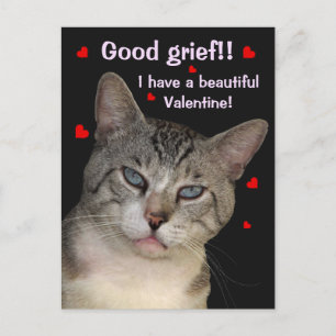 Bra Grief Valentines vykort på dagen