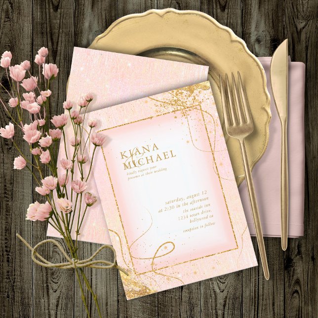 Bra Guld Linjer Abstrakt Bröllop V2  ID867 (Skapare uppladdad)