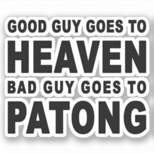 BRA GUY GÅR TILL HJÄLP AV BAD GUY TILL PATONG KLISTERMÄRKEN