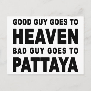 BRA GUY GÅR TILL PATTAYA. VYKORT