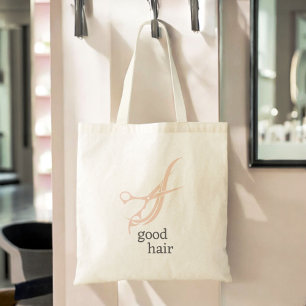 Bra Hair Simple Logotyp Hair Stylist Colorist Tygkasse