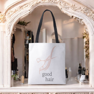 Bra Hair Simple Logotyp Hair Stylist Colorist Tygkasse
