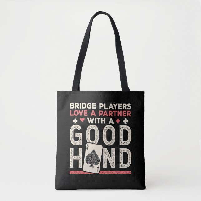 Bra Hand för Joke Partner i Bridge Player Tygkasse (Framsida)