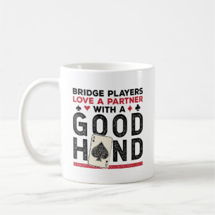 Bra Hand för partner i Bridge Player Kaffemugg