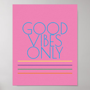 bra har bara modern färgtext om rosa poster