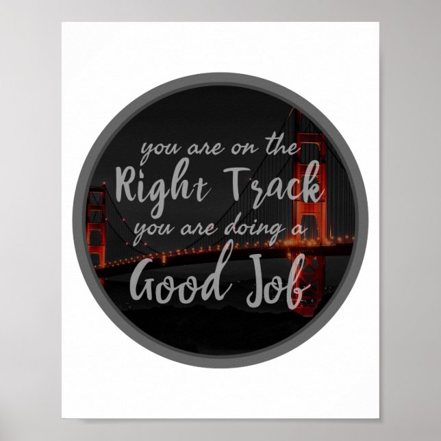 bra har inspirationsincitat för motivation poster (Framsidan)