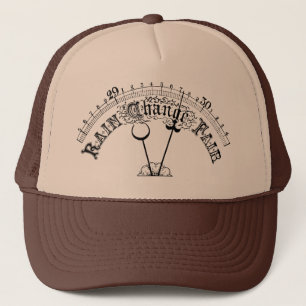 Bra hatt för fjäll för vädervintagebarometer keps