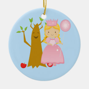 Bra häxa bredvid Talking Träd jul Ornament