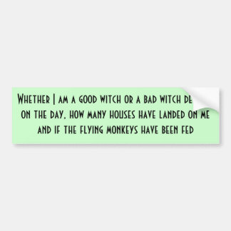 Bra häxa eller dåligahäxa bildekal