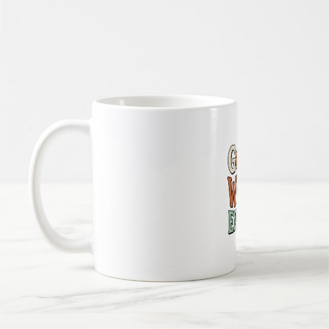 Bra Häxenergi Vintage Halloween Vektor Design_ Kaffemugg (Vänster)