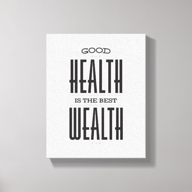 Bra Health är det bästa som Poster på Canvas (Framsida)