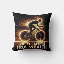 Bra Health Poster med Neon Cyclist Kudde