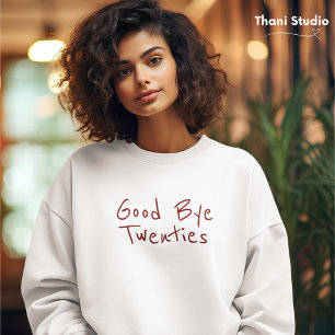 Bra Hej då, 20:e feminin-minimalistisk modern typo T Shirt