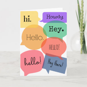 Bra Hej där Kort