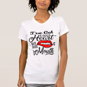 Bra Hjärta, men denna mun T Shirt