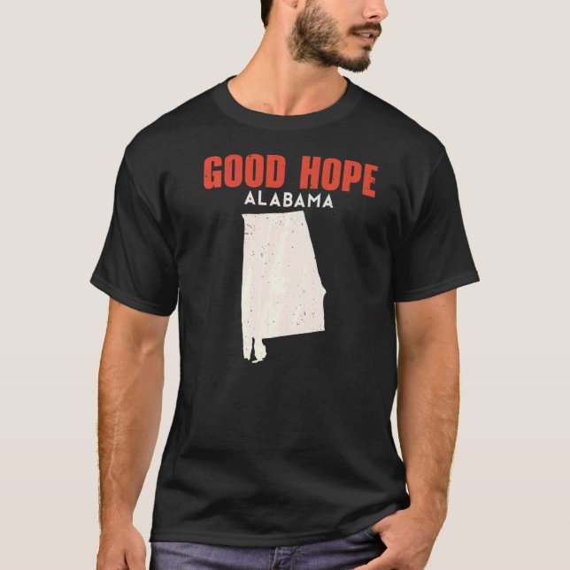 Bra Hope Alabama Förenta staterna State Travel T Shirt (Framsida)