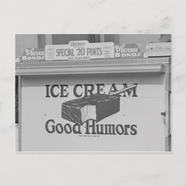 Bra Humor Ice Cream Lastbil Vykort (Framsida)
