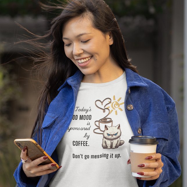 Bra humör sponsrat av Coffee Fun T Shirt (Skapare uppladdad)