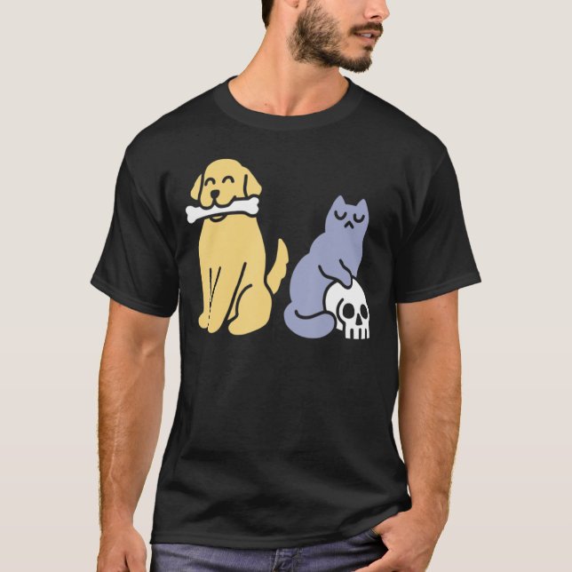 Bra Hund Bad Cat T Shirt (Framsida)