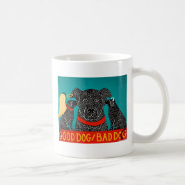 Bra Hund Bad Hund Mugg-Stephen Huneck Kaffemugg