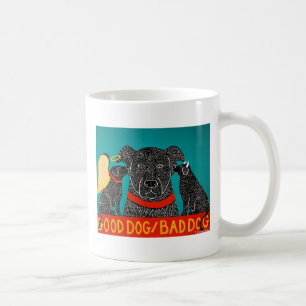 Bra Hund Bad Hund Mugg-Stephen Huneck Kaffemugg