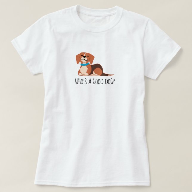 Bra Hund Kvinnors grundläggande T-Shirt (Design framsida)