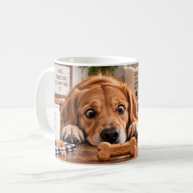 Bra Hundar Får Gods Mug Kaffemugg (Framsida vänster)