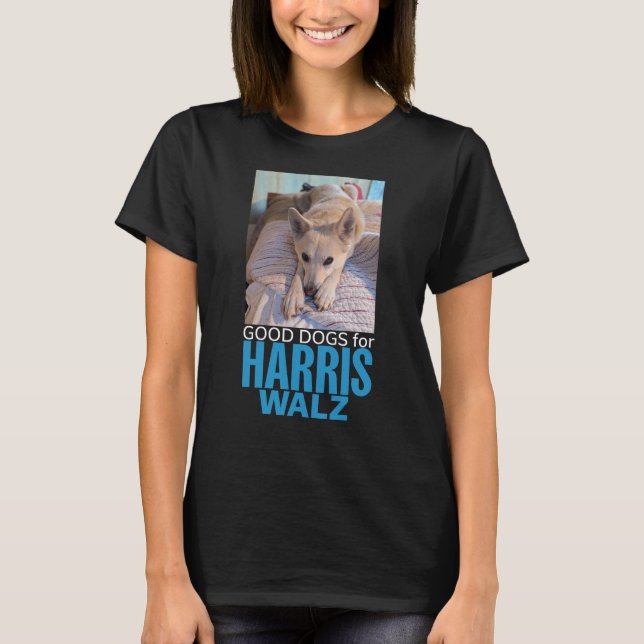 Bra Hundar för Harris/Walz T Shirt (Framsida)