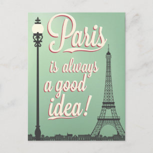 Bra Idea Paris Vintage Vykort