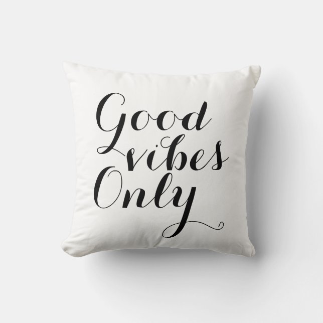 Bra inspirera Motivational lycklig för Vibes Kudde (Framsida)