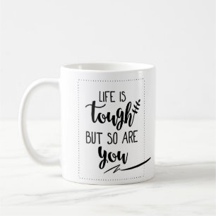 Bra inspireras livcitationstecken: Liv är tufft Kaffemugg
