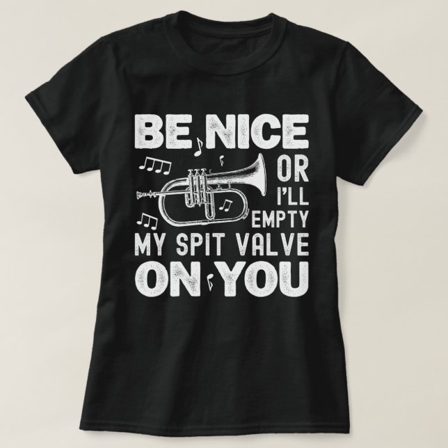 Bra, jag ska tömma min sprit Valve Flugelhorn Funn T Shirt (Design framsida)
