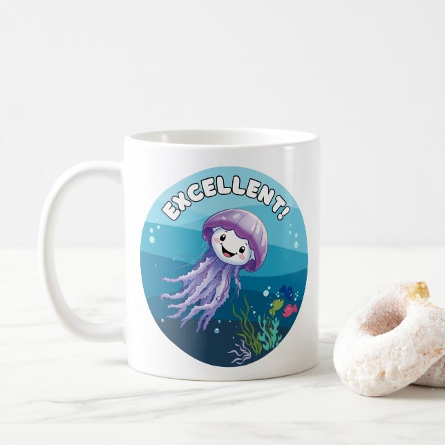Bra, Jelly Fish Kaffemugg (Med munk)