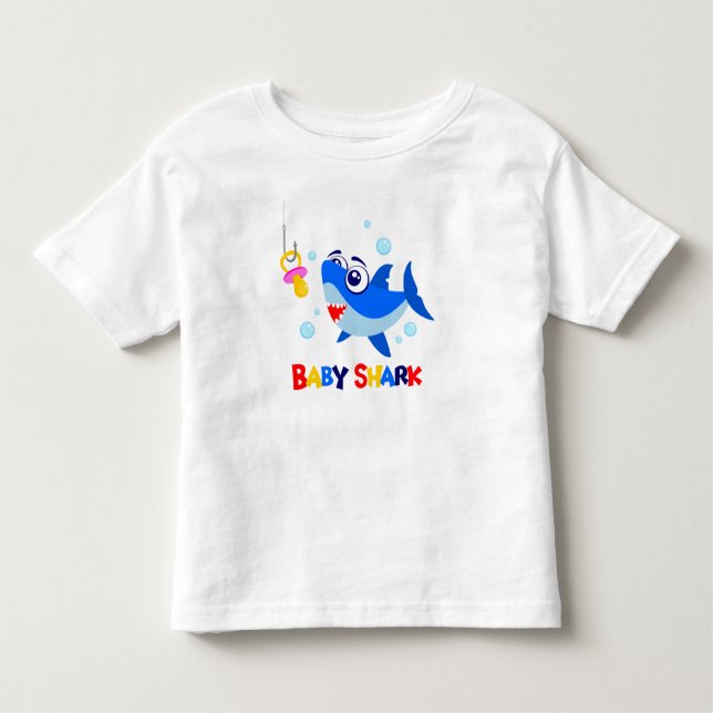 Bra Jersey för babyhajsmåbarn T Shirt (Framsida)