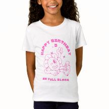 Bra Jersey T-Shirt Grattis på födelsedagen i fullt