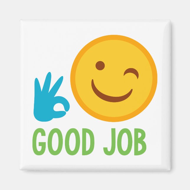 Bra Job Emoji Magnet (Framsidan)