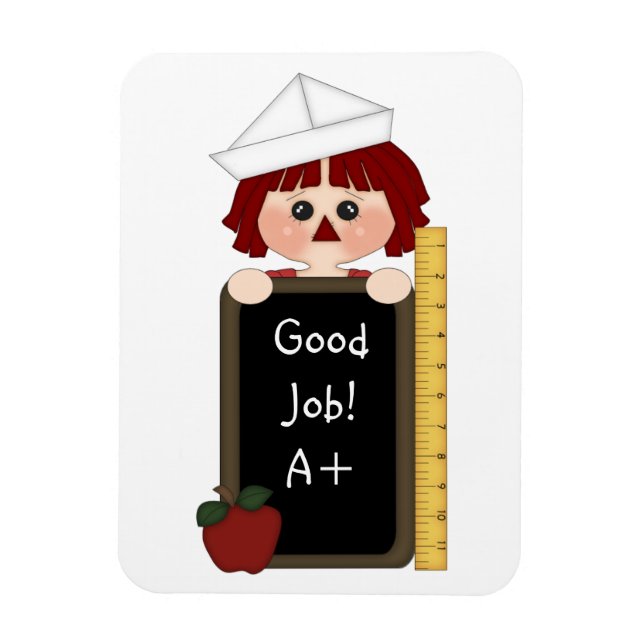 Bra Job!-Rag Doll med kalkkort Magnet (Vertikal)