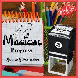 "Bra Jobb" Lärarberöm & Uppmuntran Betygssättning Självfärgande Stämpel