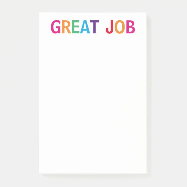 Bra Jobb Ljust Post-it Block (Framsida)