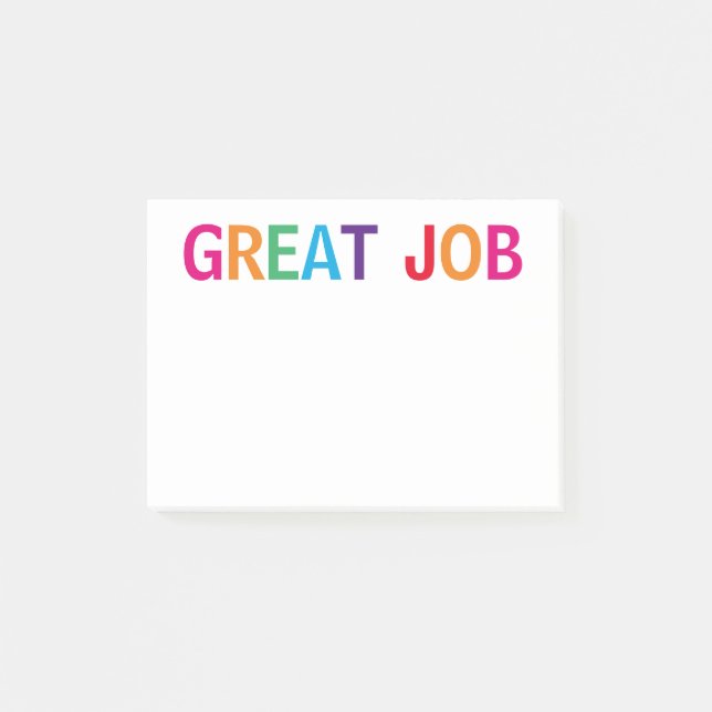 Bra Jobb Ljust Post-it Block (Framsida)