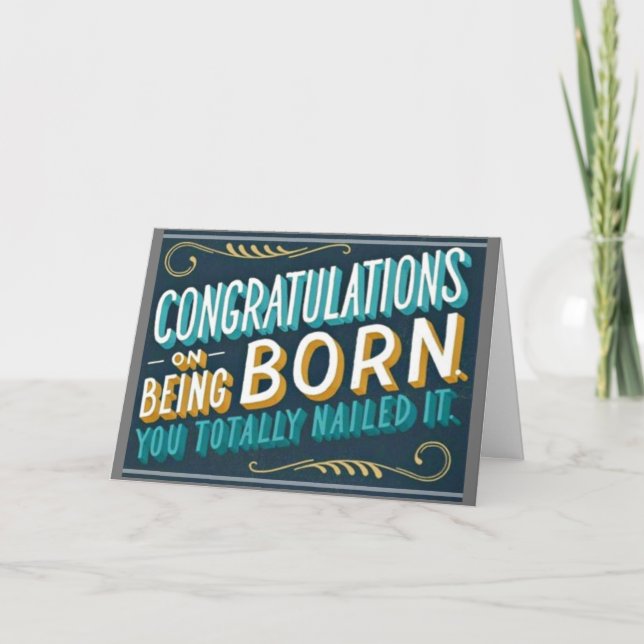 BRA JOBB OCH LYCKLIG **21:a** BIRTHDAY Card Kort (Framsida)