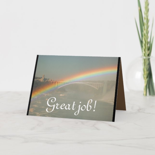 Bra Jobb Regnbåge Anpassa Destiny Destiny'S Tack Kort (Framsida)