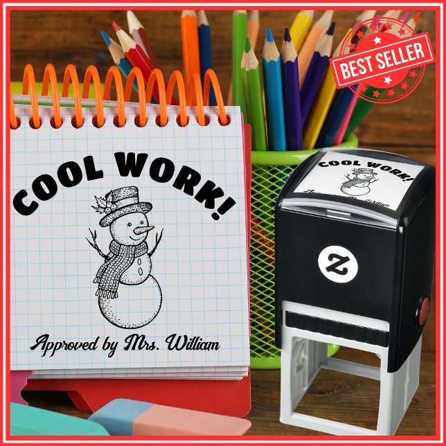 "Bra jobbat" Anpassad lärarfeedback Självfärgande Stämpel (Skapare uppladdad)