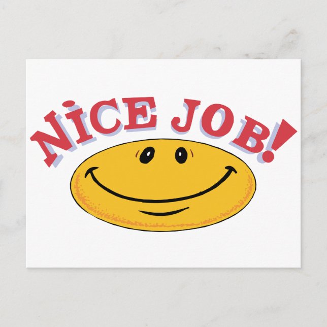 Bra jobbat! vykort (Framsida)