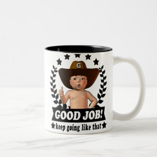 Bra jobbbabymugg Två-Tonad mugg